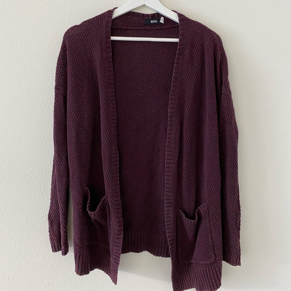 Maroon Cardigan
